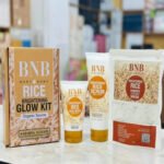 BNB 3 in 1 Brightening Glow Kit Rice Scrub Face Wash + Mask